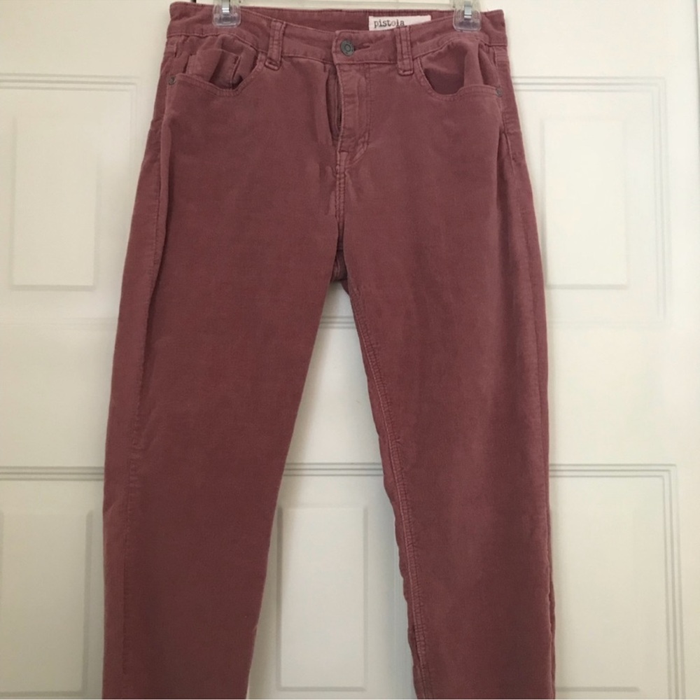 Pistola Tory Ankle Zip Skinny Corduroy Pants